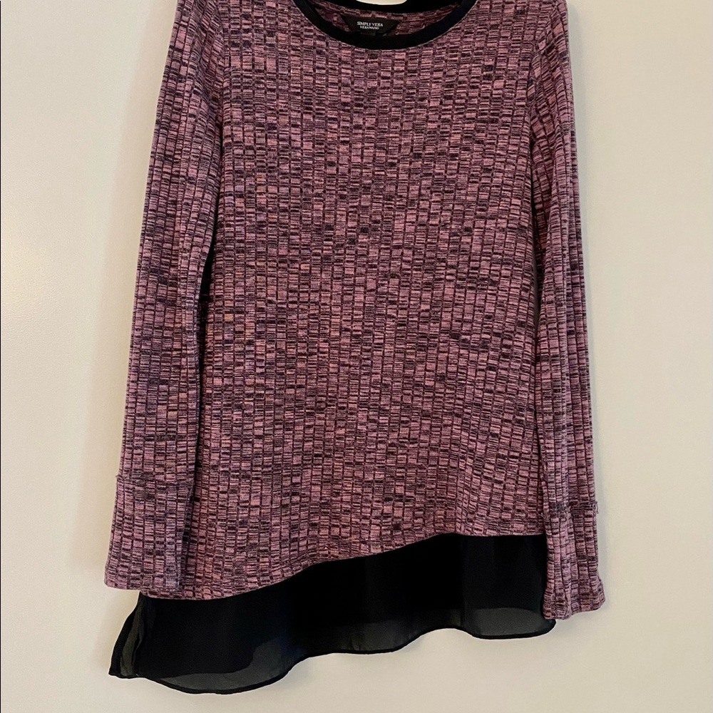 Simply Vera Vera Wang Tunic Top Size S